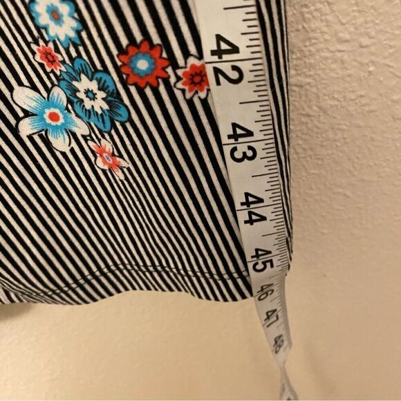 Wonder Nation Striped Jumpsuit floral Romper bodysuit stretchy jersey XL 14/16 - Picture 7 of 11